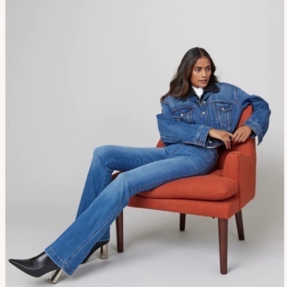 Perfect Spanx Pull On Flare Jeans small - Picture 3 of 7